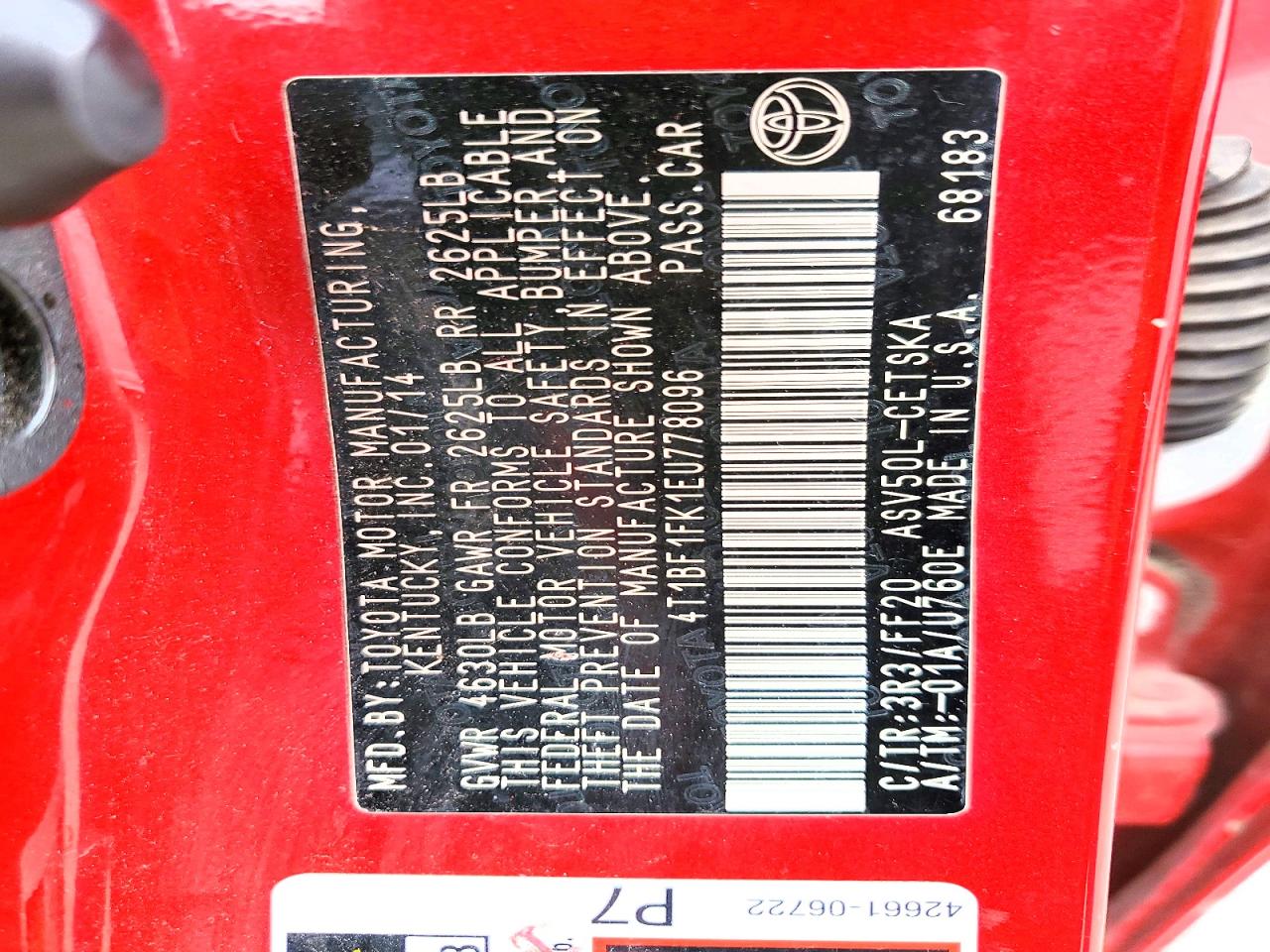 Toyota Camry Se