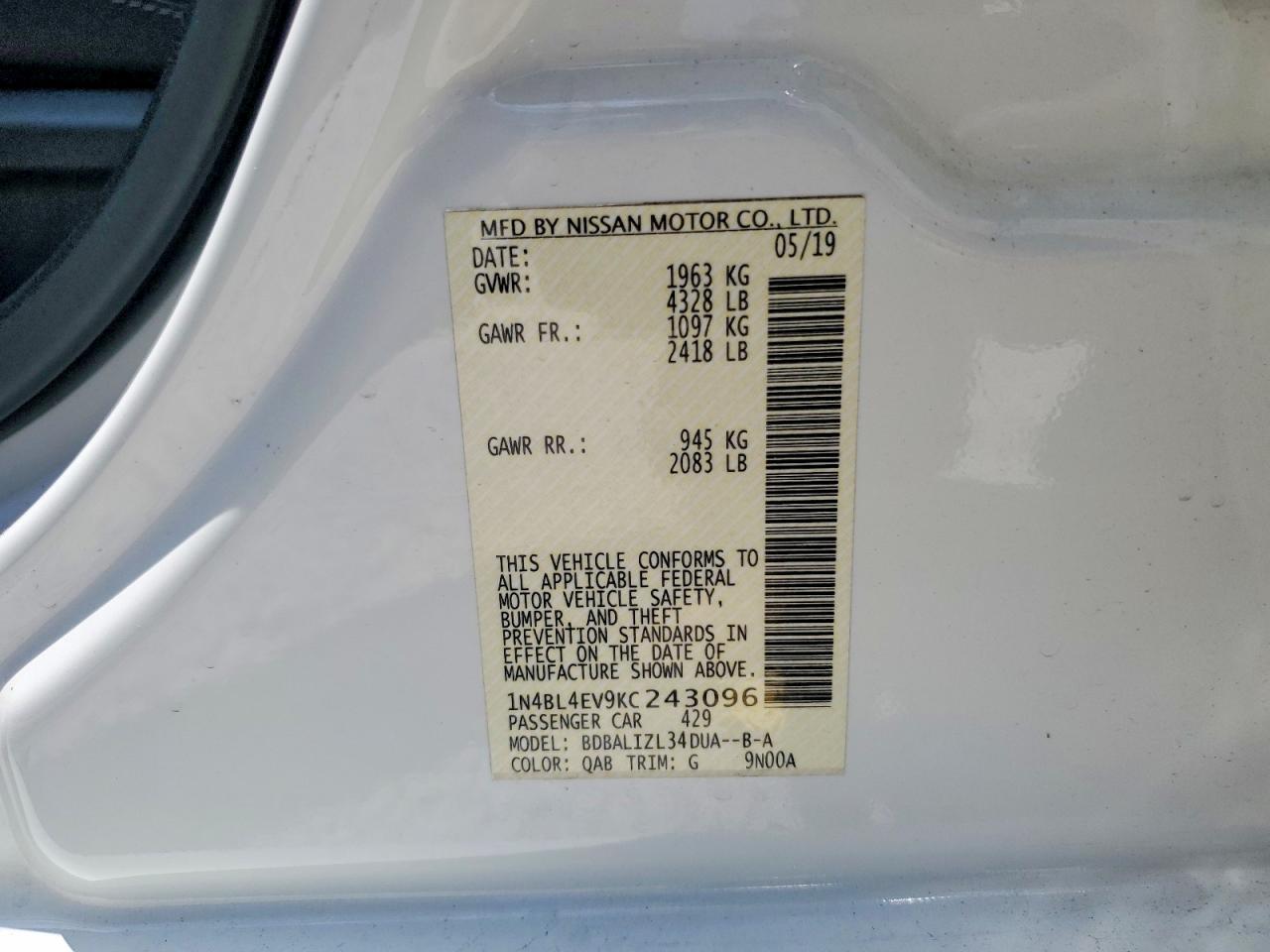 Nissan Altima Sl
