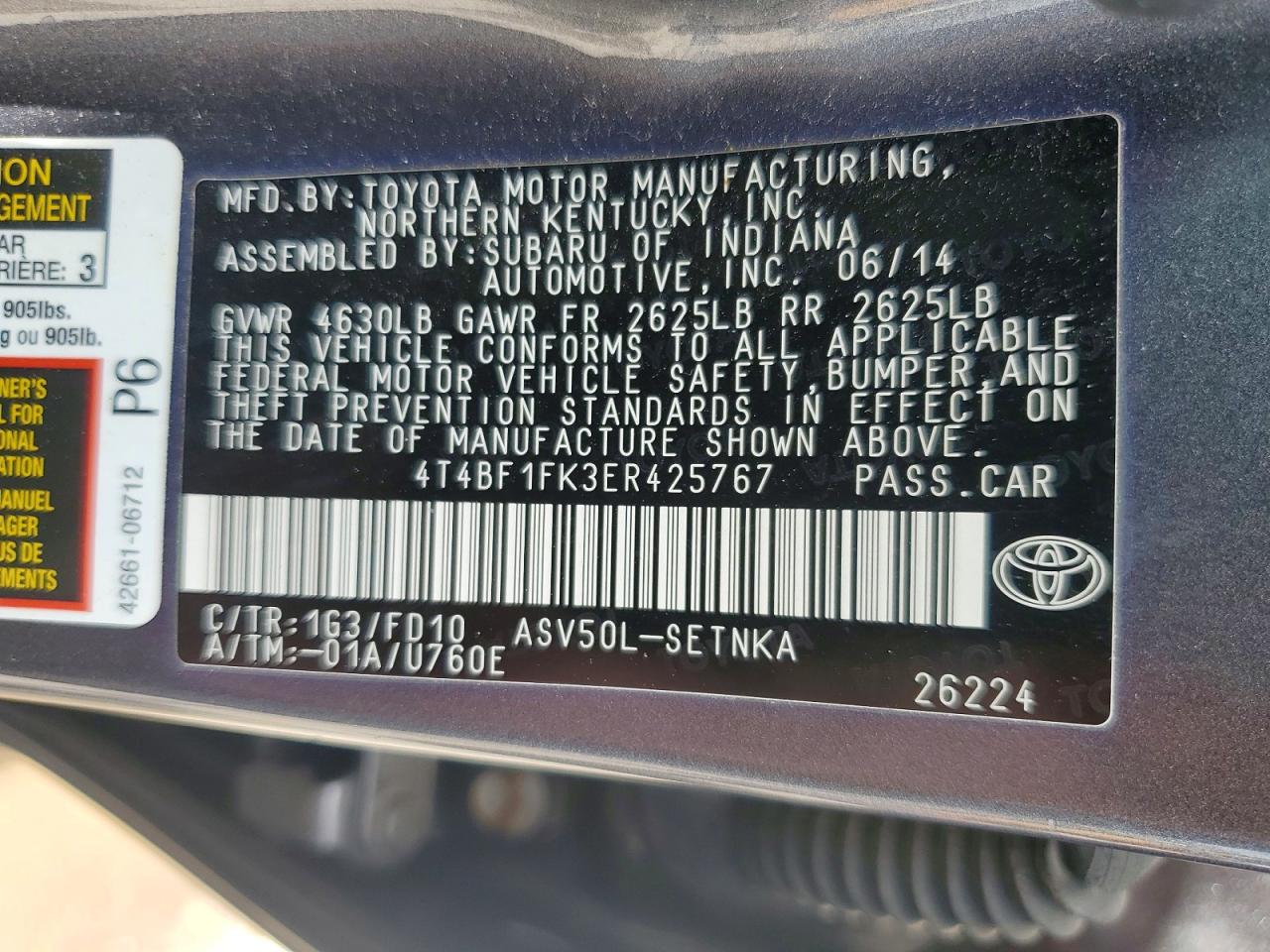 Toyota Camry Le