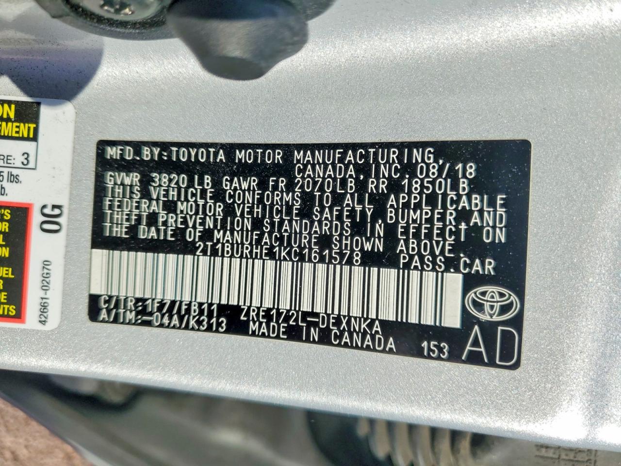 Toyota Corolla Le