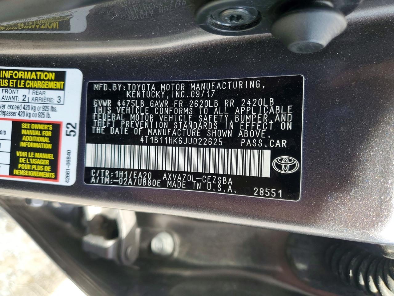 Toyota Camry Se