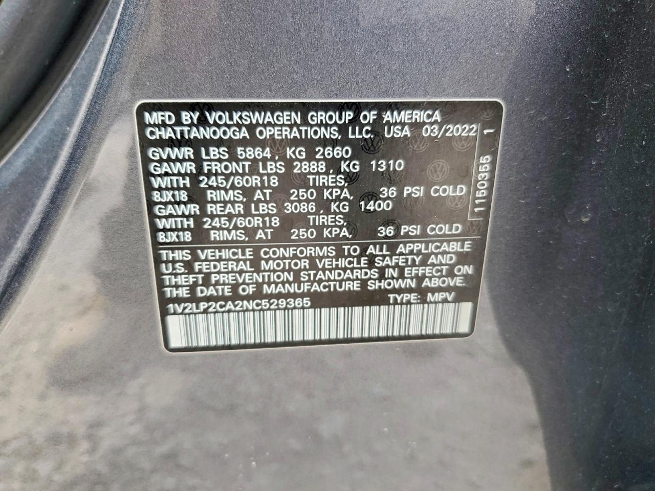 Volkswagen Atlas Se