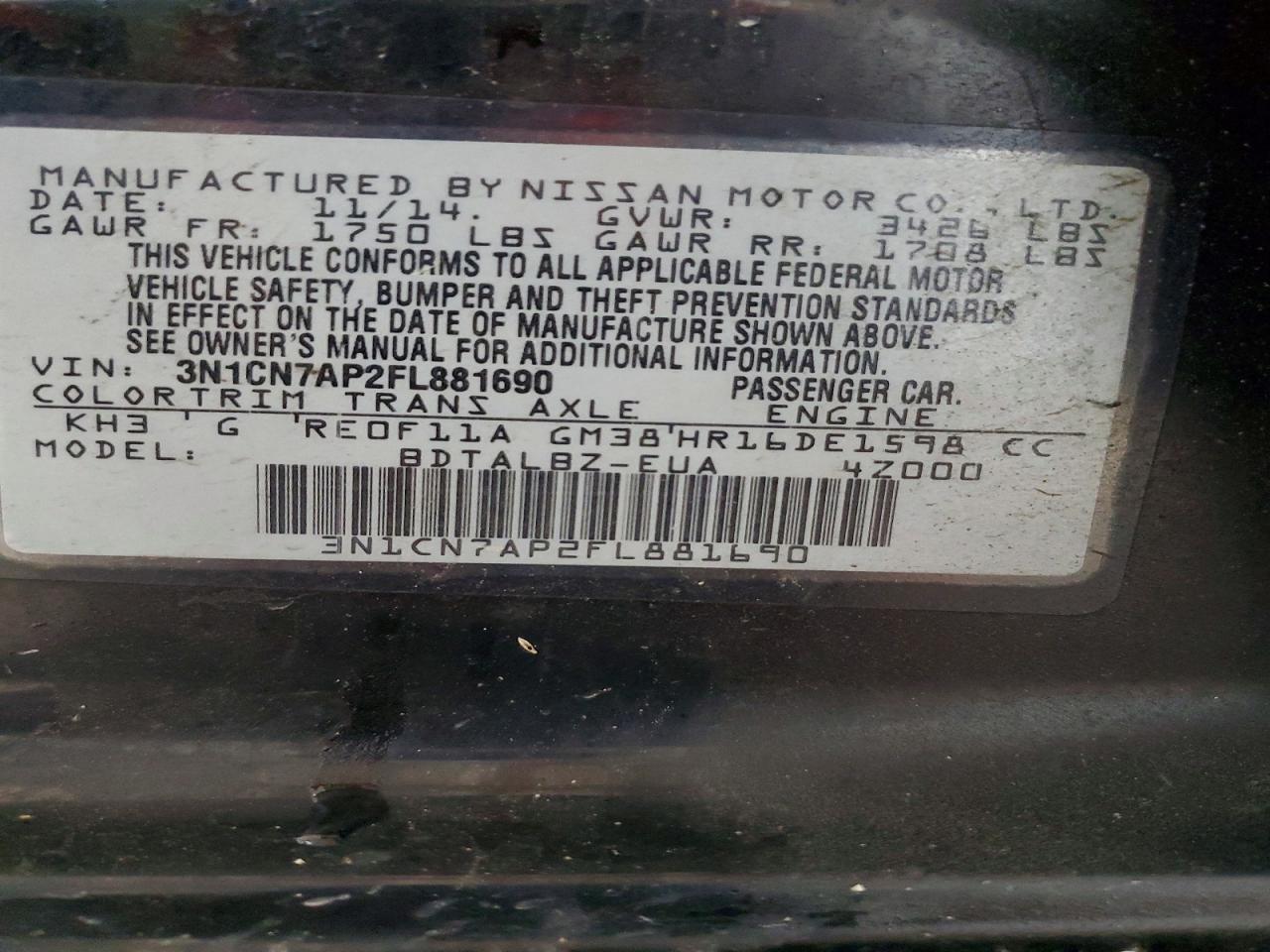 Nissan Versa 1.6 Sv