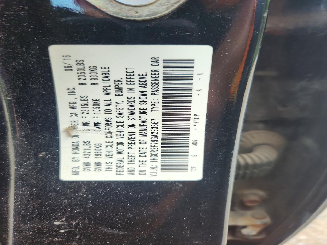 Honda Accord Ex