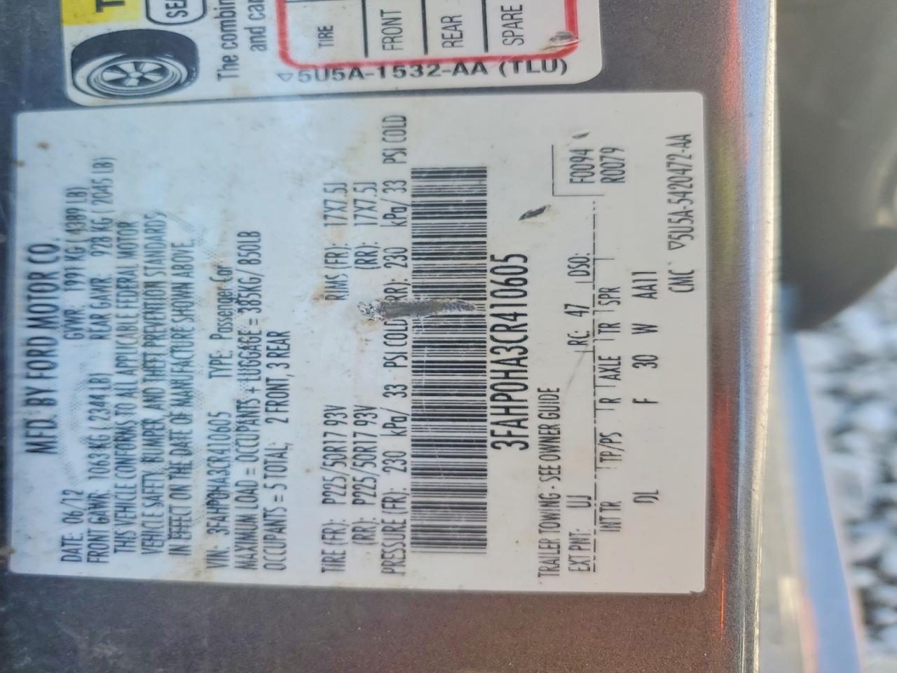 Ford Fusion Se