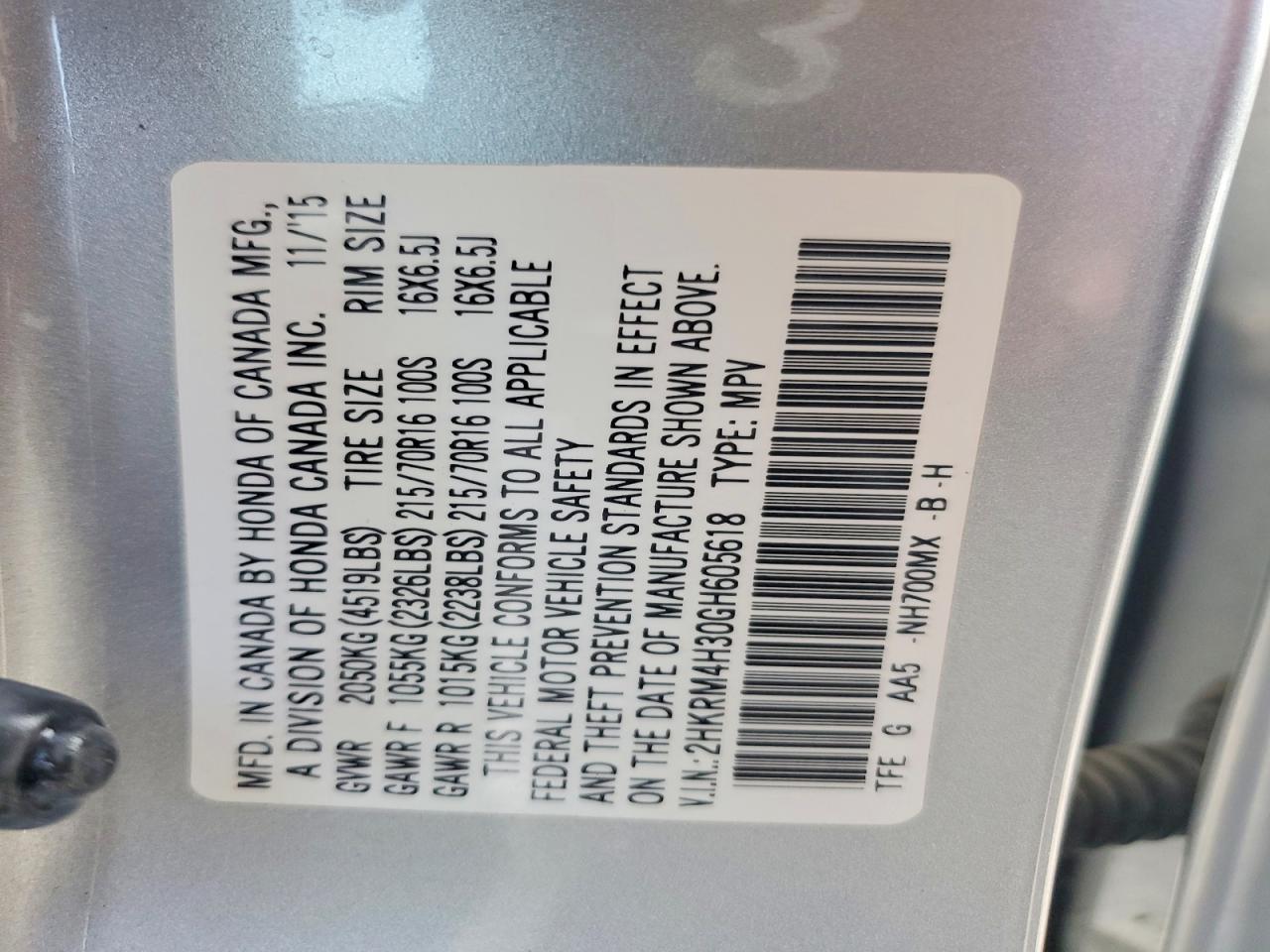 Honda Crv Lx