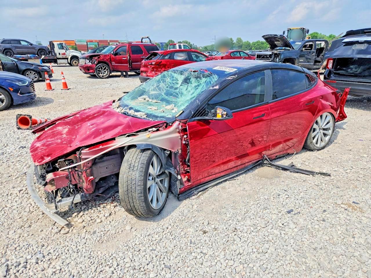 Salvage Tesla Model 3 Image