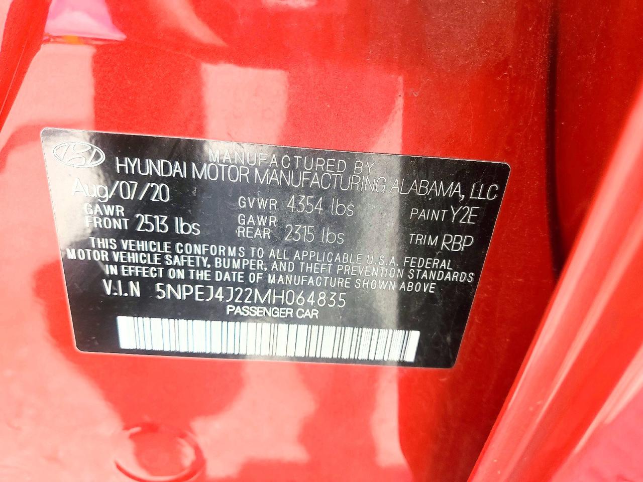 Hyundai SONATA Sel Plus