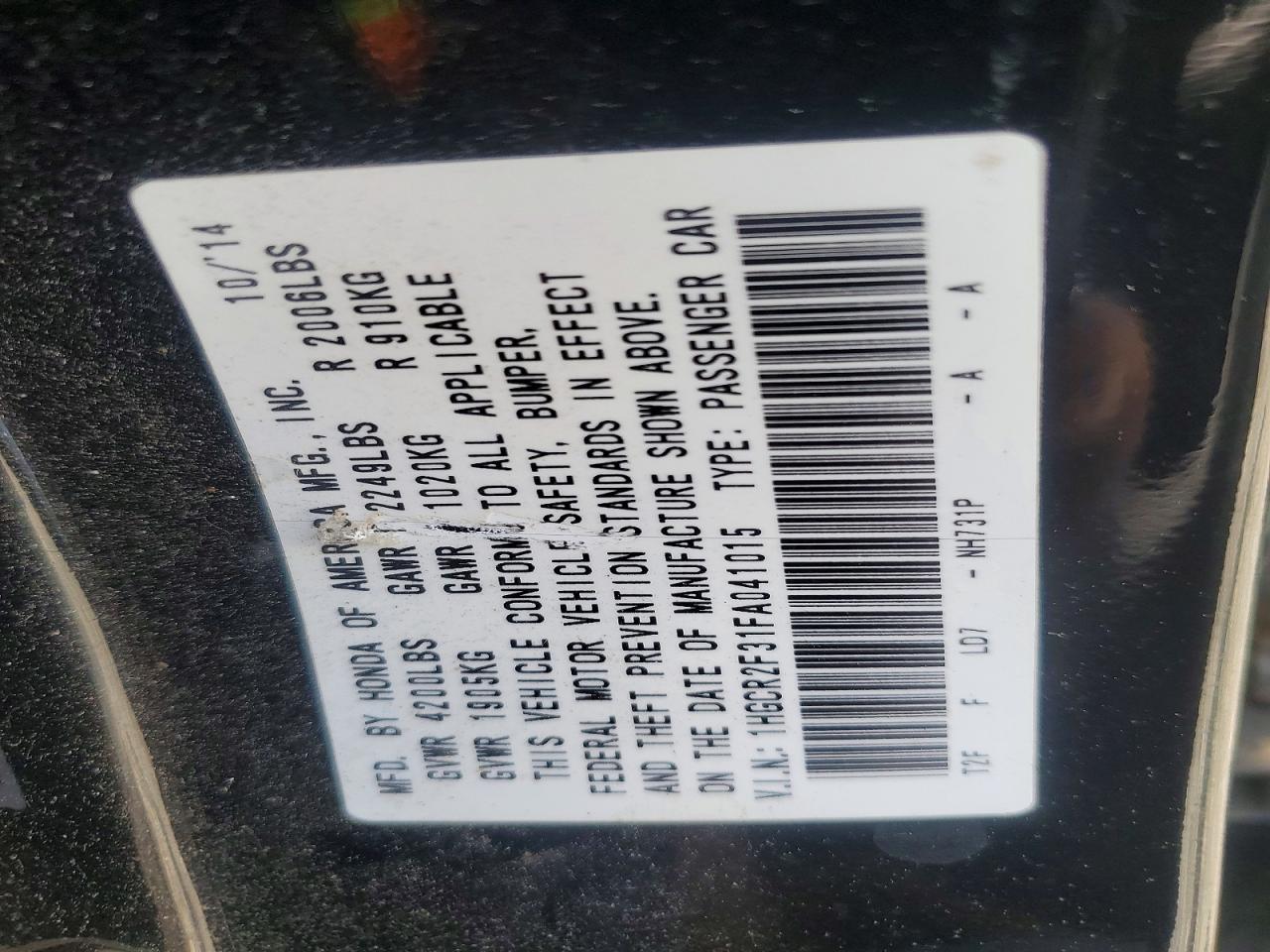 Honda Accord Lx