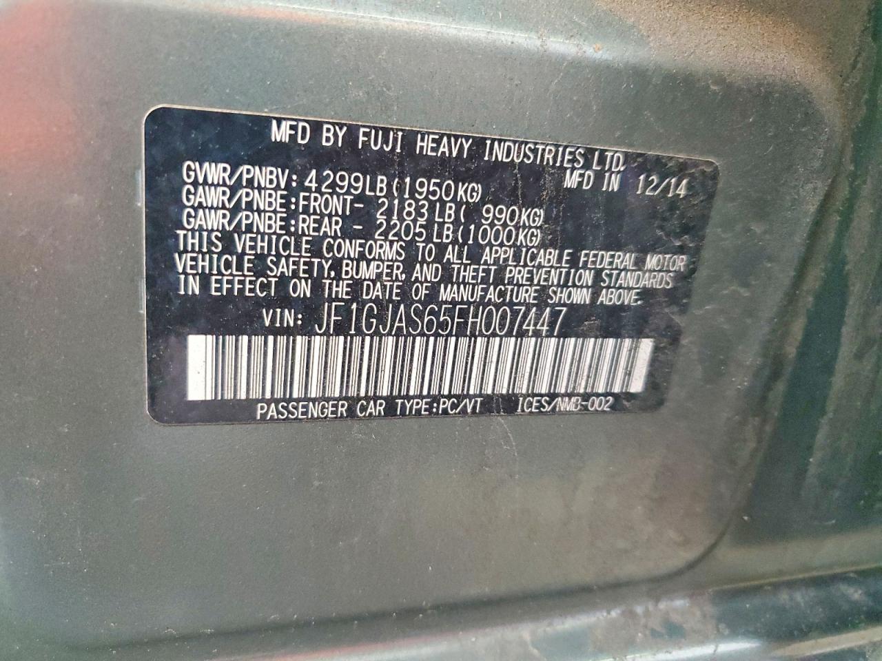 Subaru Impreza Sport Limited