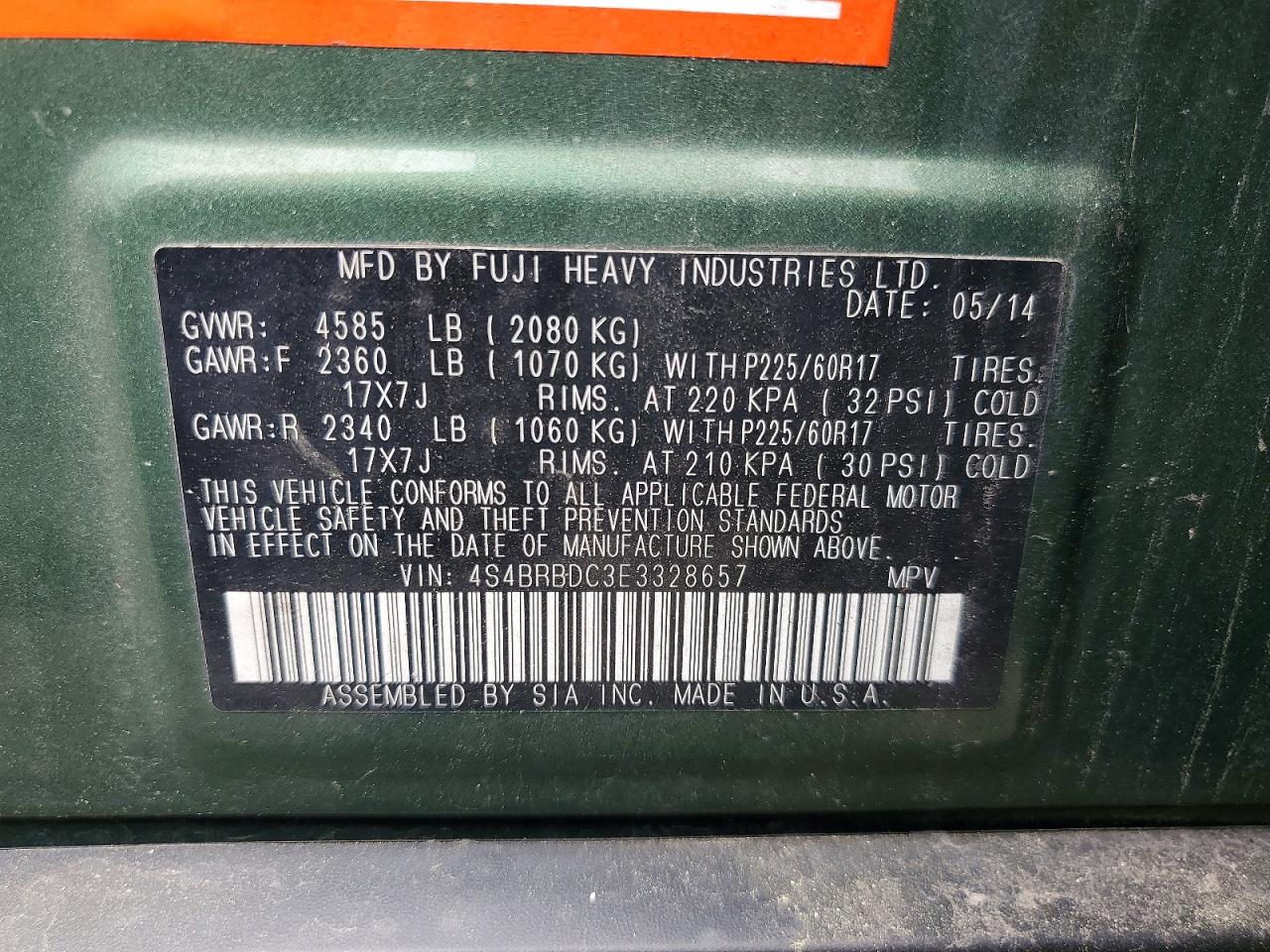 Subaru Outback 2.5i Premium