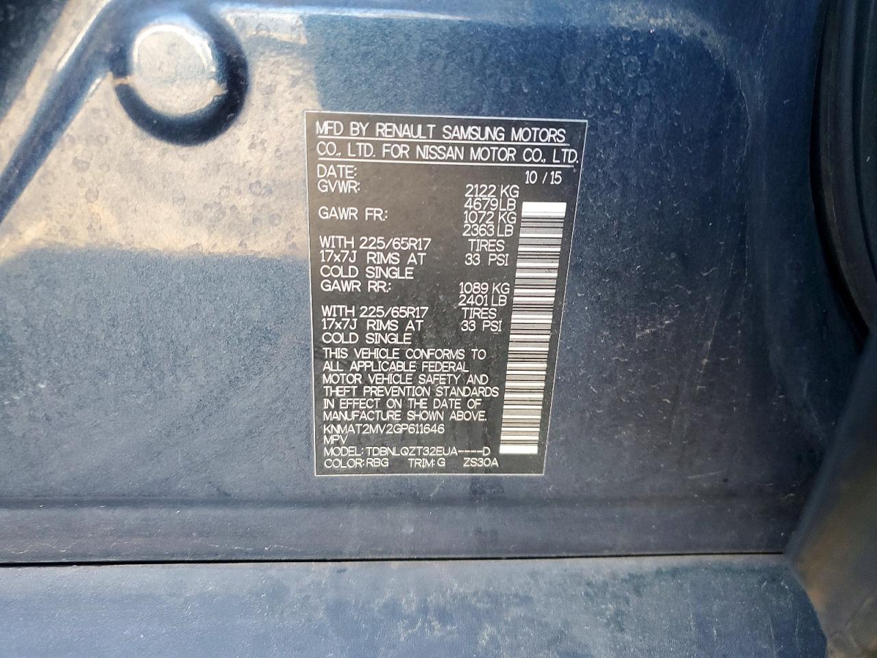 Nissan Rogue Sv