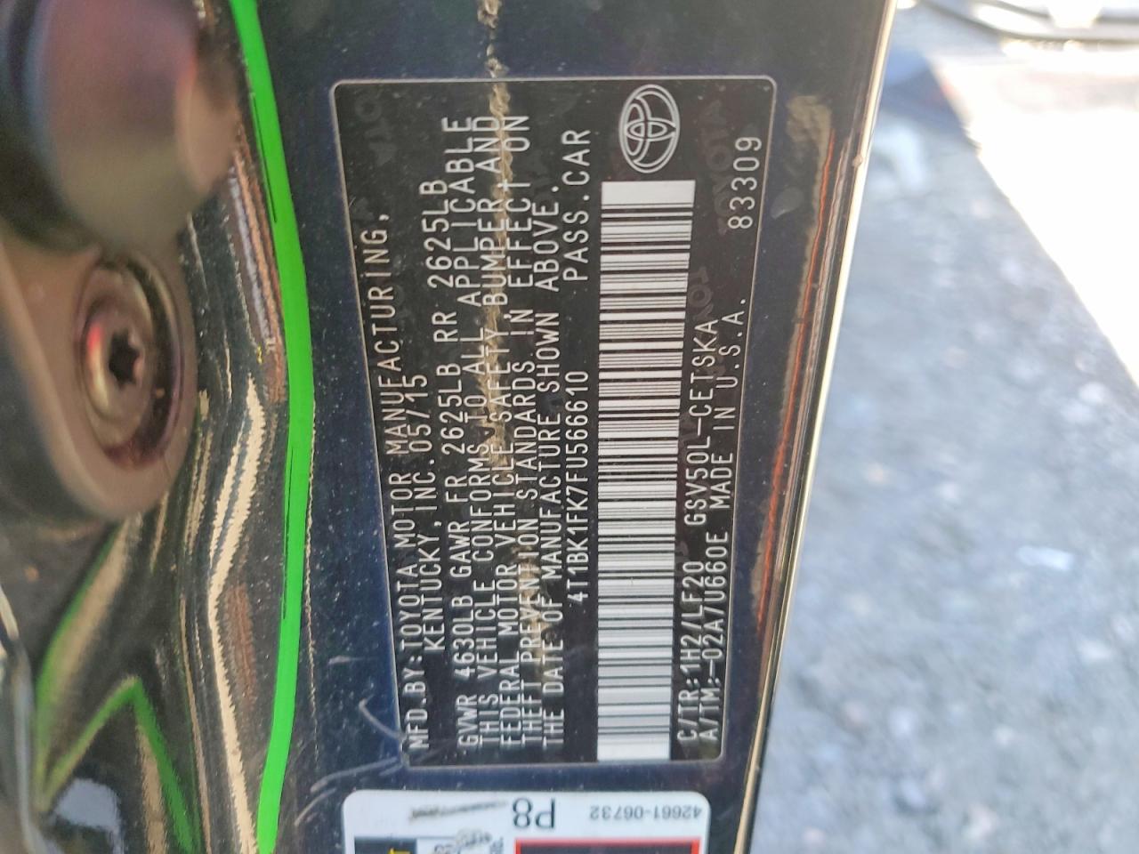 Toyota Camry Xse V6