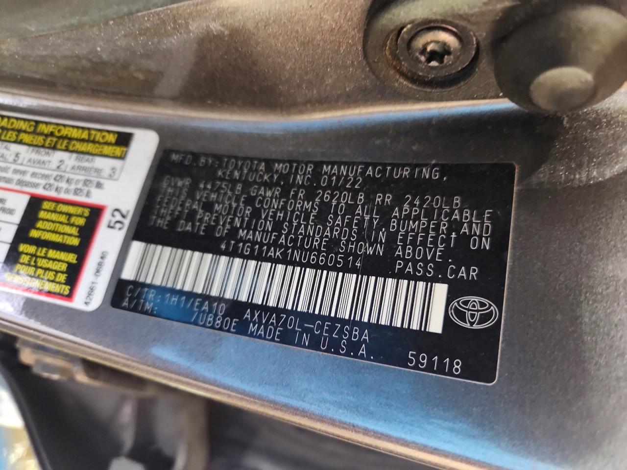 Toyota Camry Se