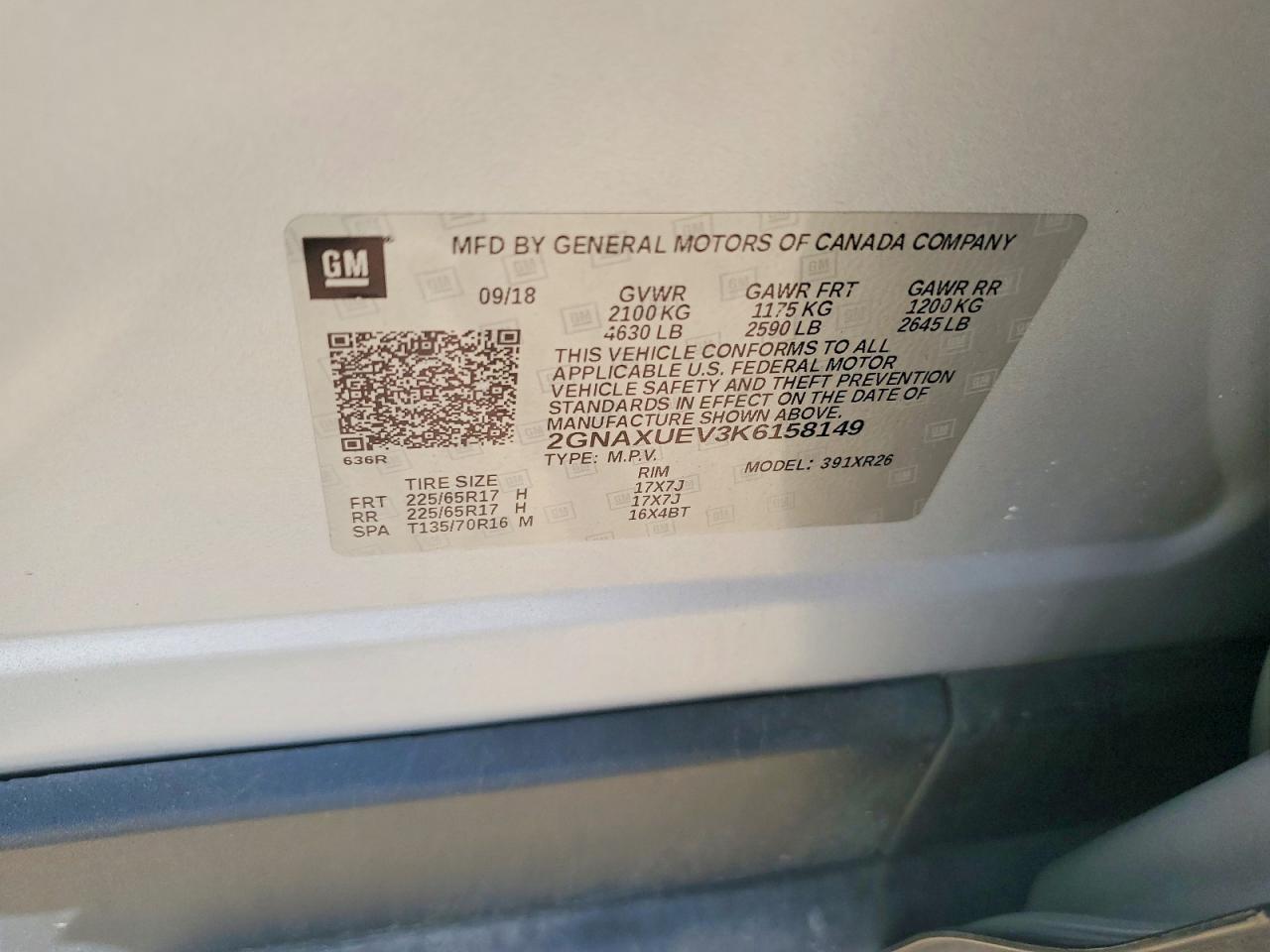 Chevrolet Equinox Lt