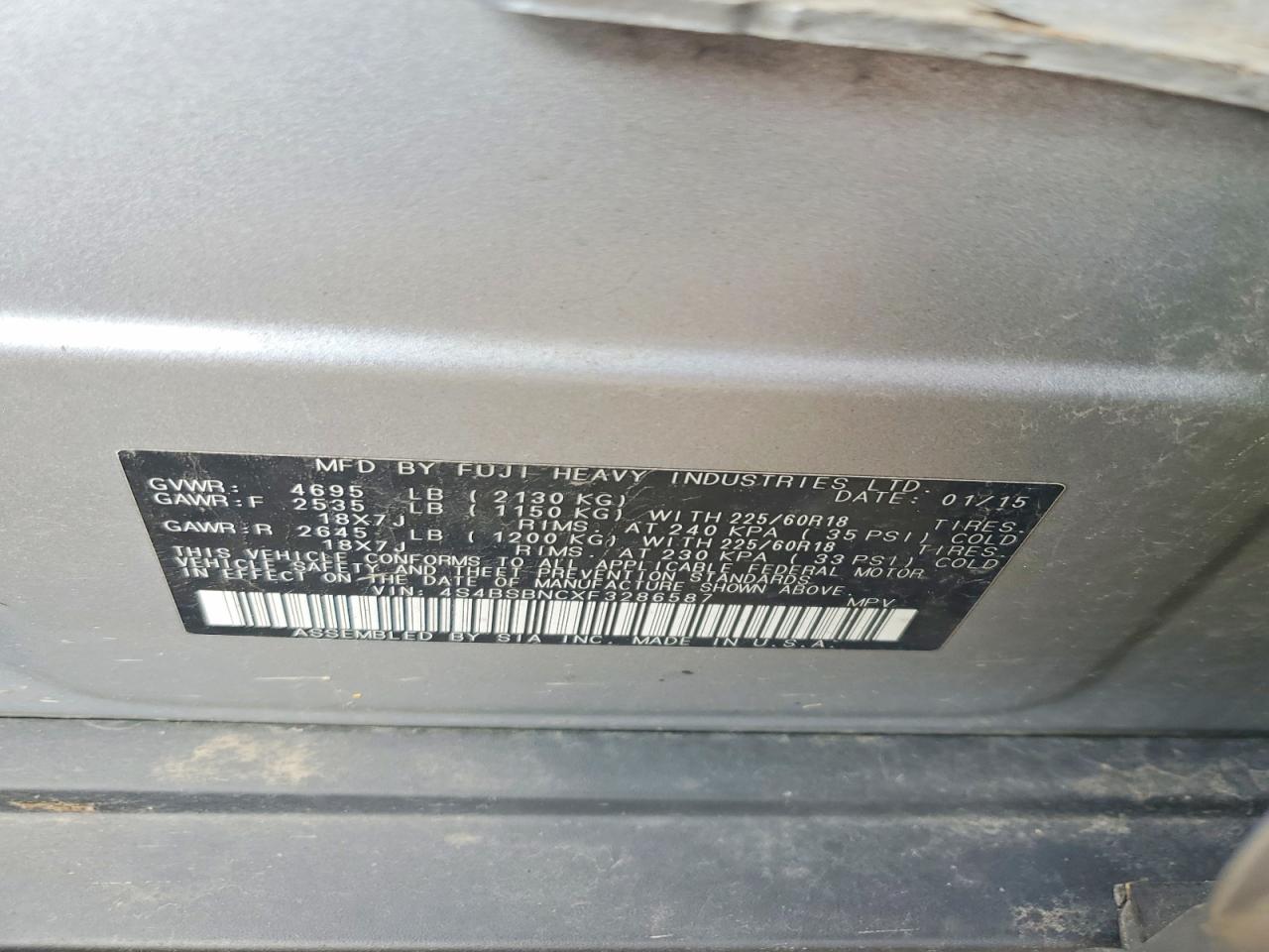 Subaru Outback 2.5i Limited