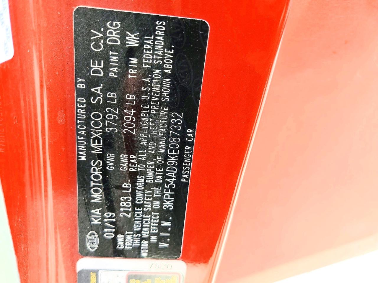 Kia Forte Ex