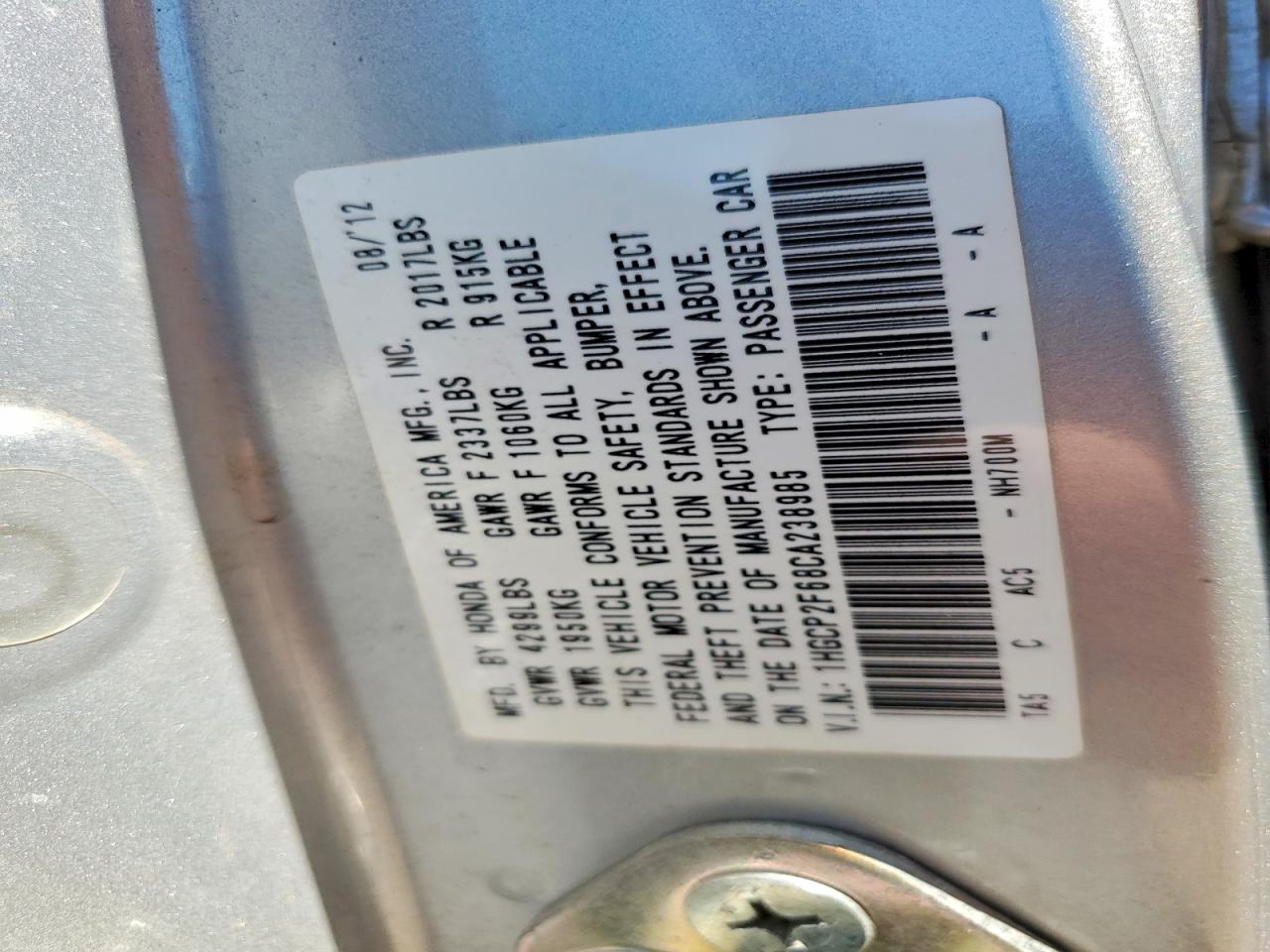Honda Accord Se