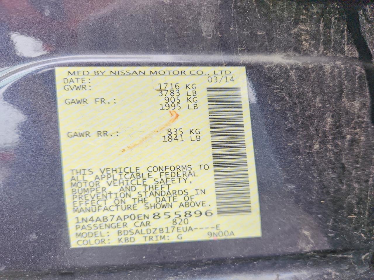 Nissan Sentra Sv
