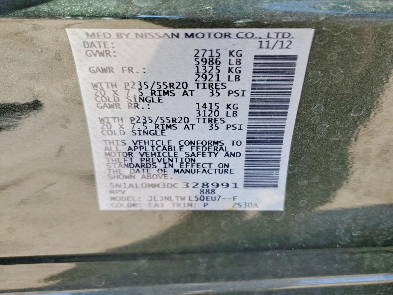 INFINITI JX35 Base