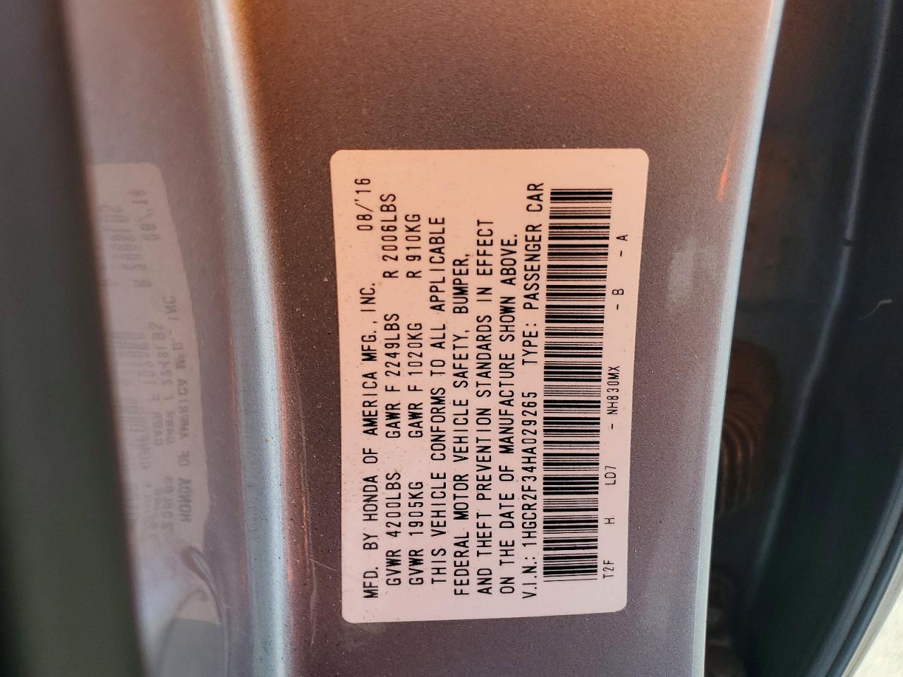 Honda Accord Lx
