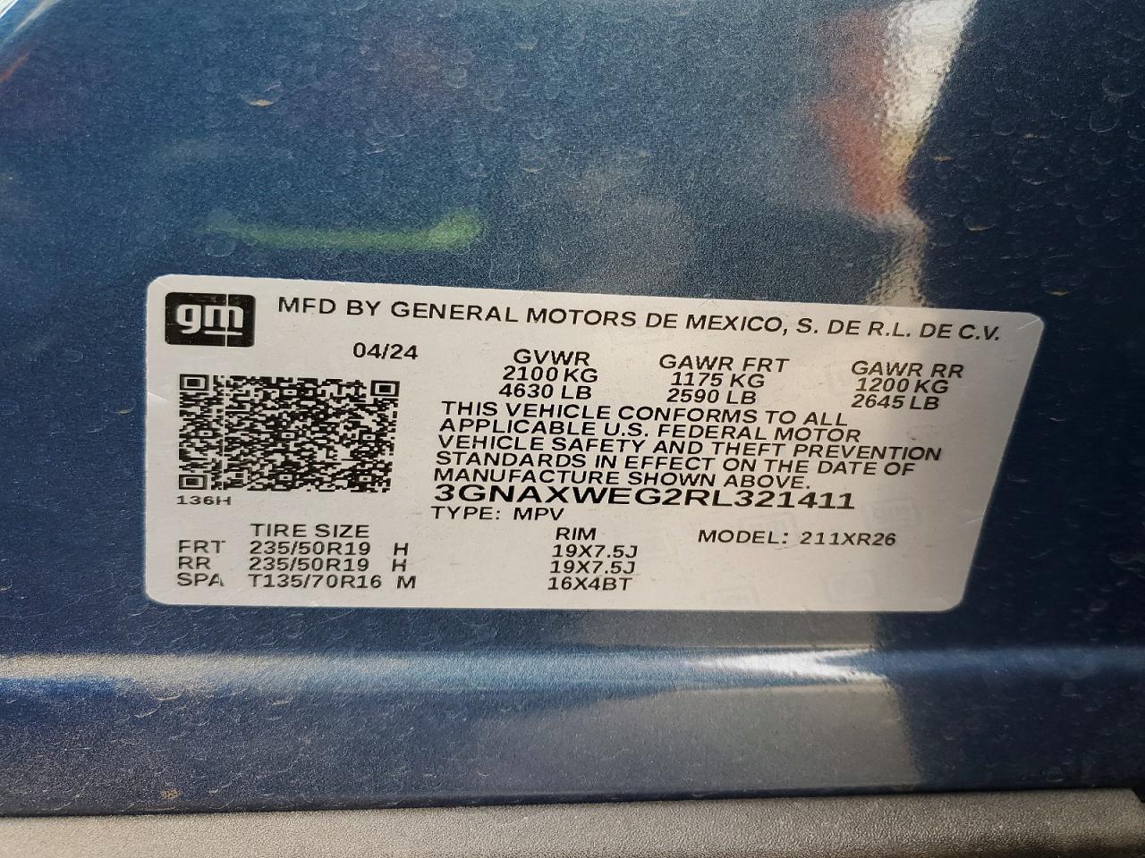 Chevrolet Equinox Rs