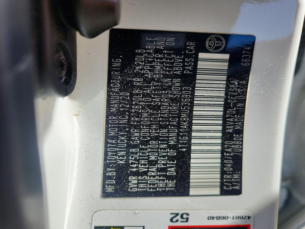 Toyota Camry Se