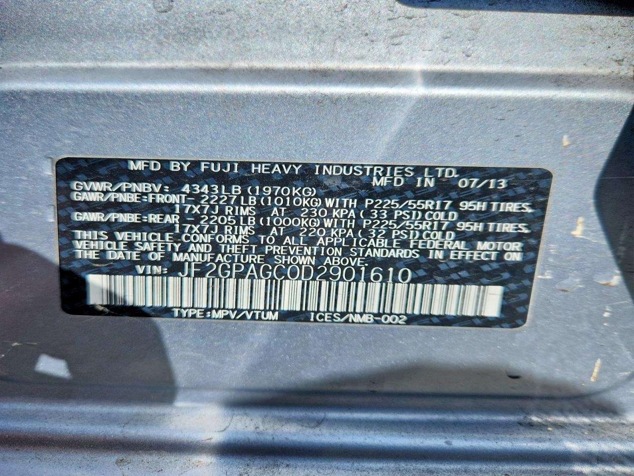 Subaru Xv 2.0 Limited