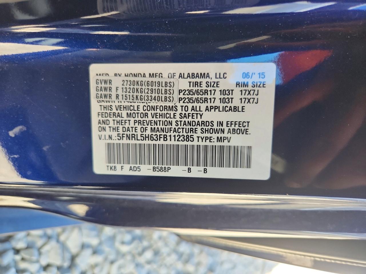 Honda Odyssey Exl