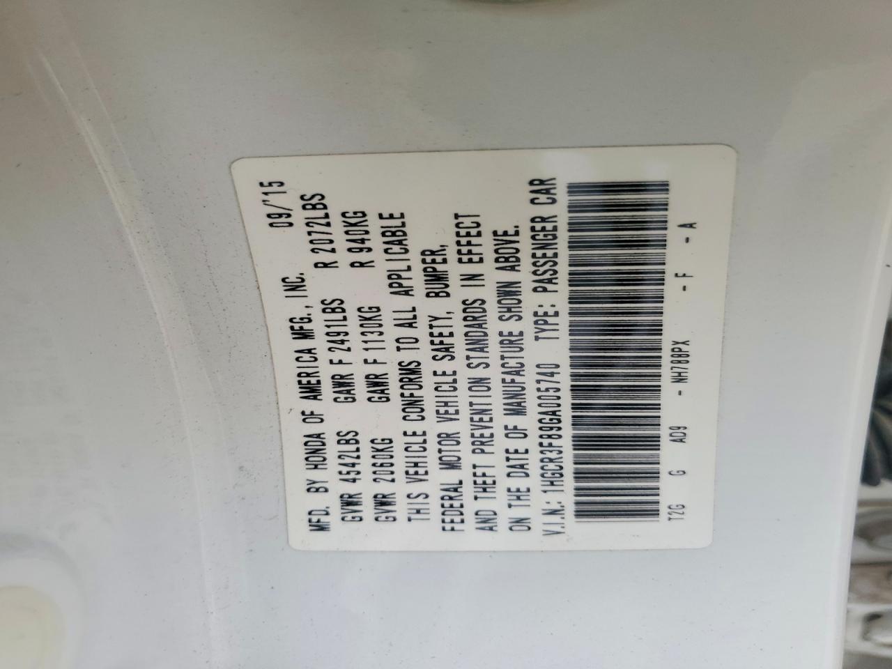 Honda Accord Exl