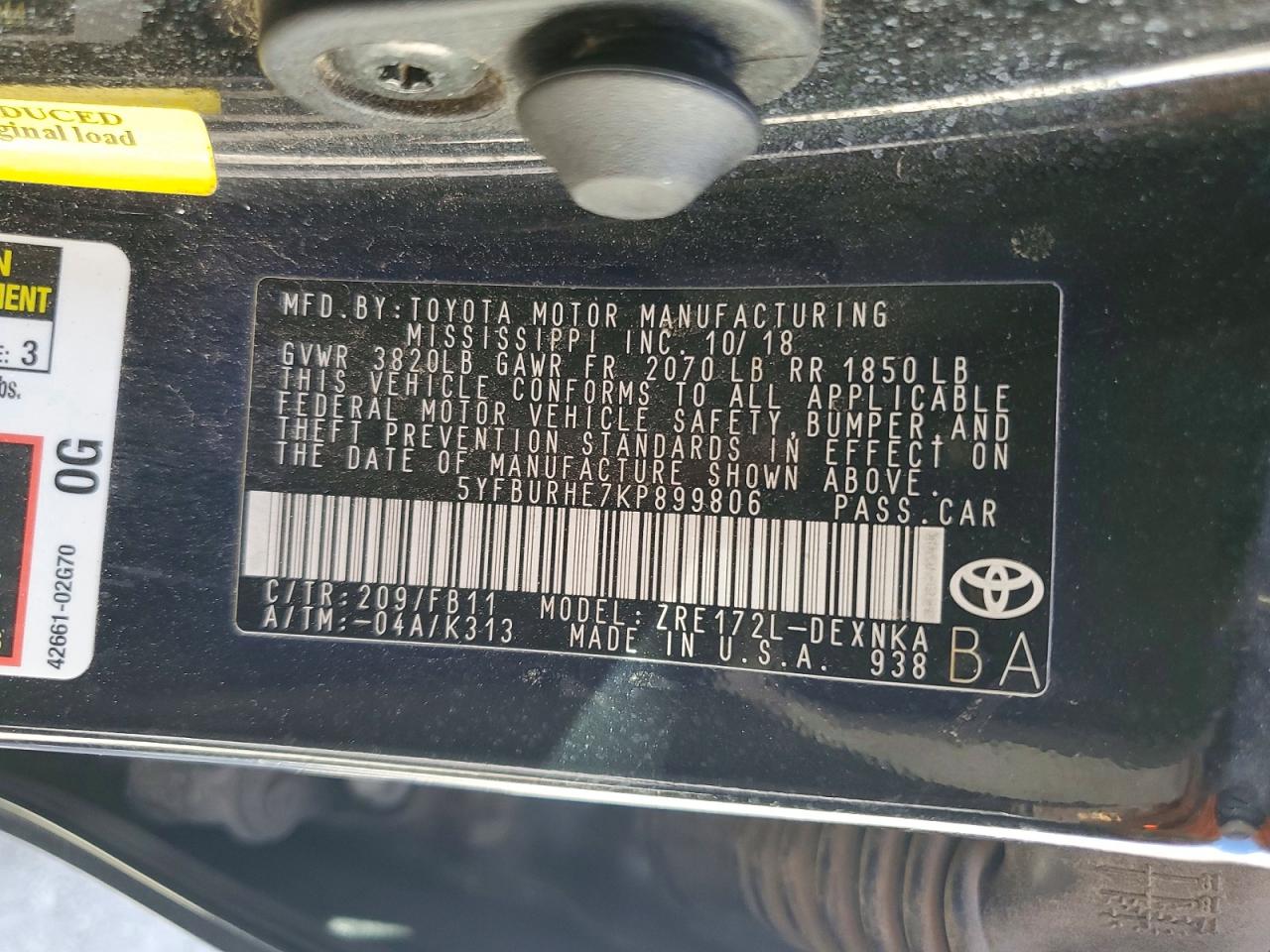 Toyota Corolla Le