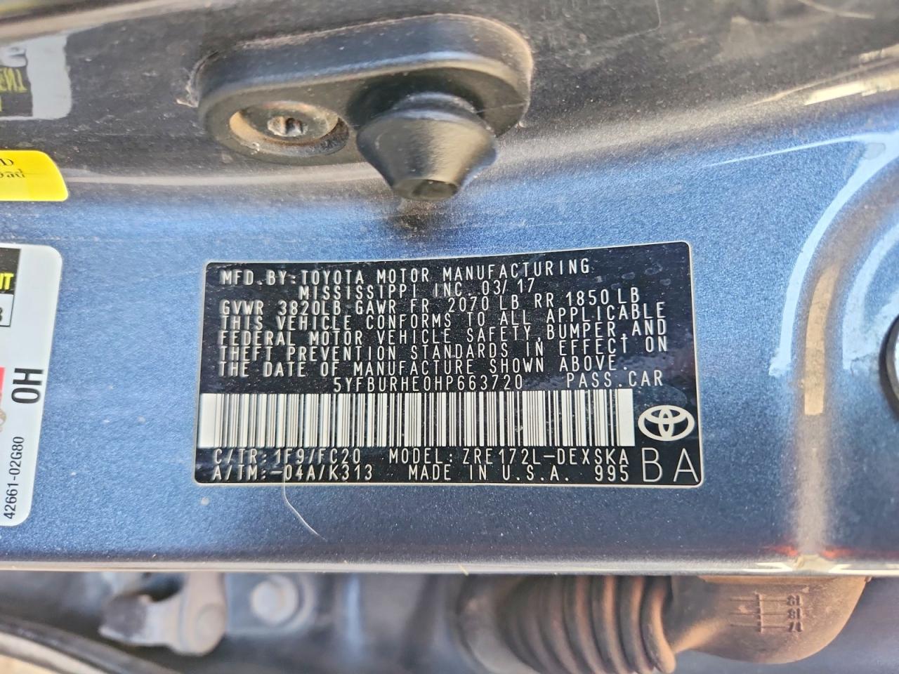 Toyota Corolla Se