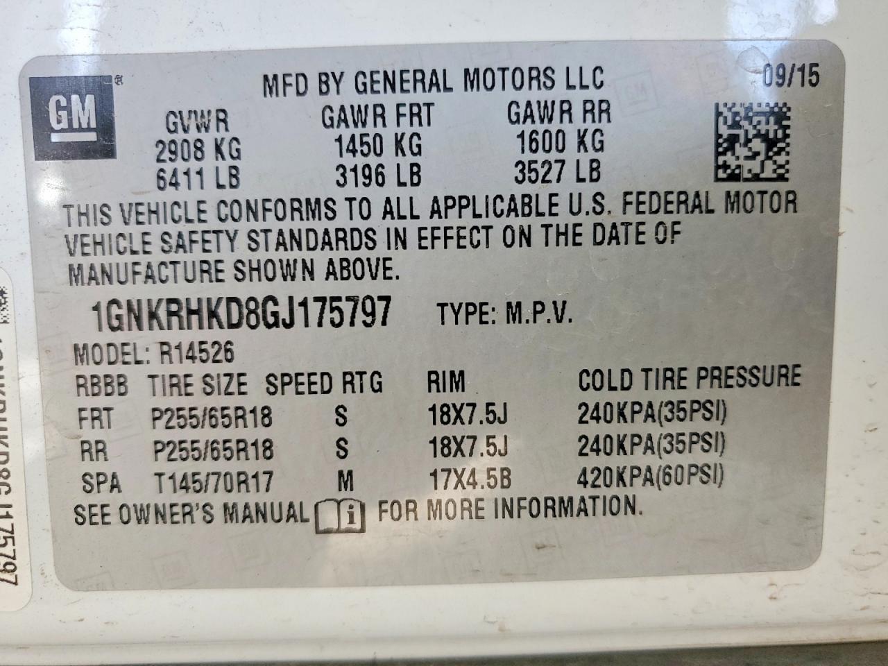 Chevrolet Traverse Lt
