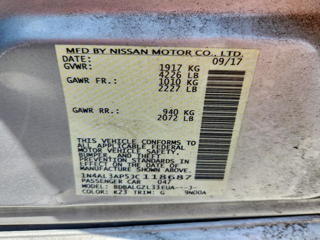 Nissan Altima 2.5 S