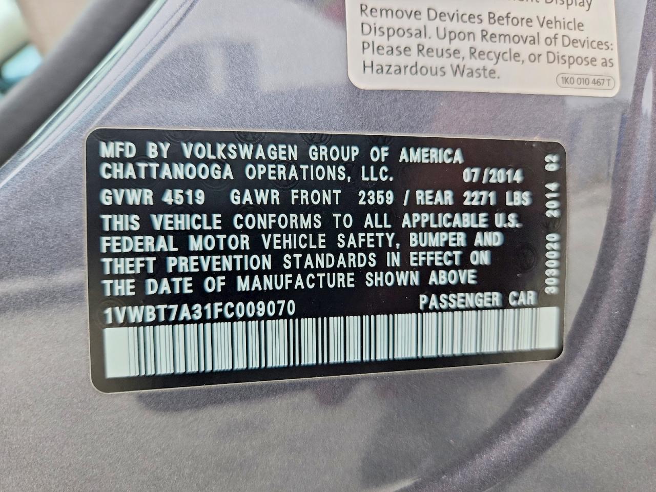 Volkswagen Passat Se