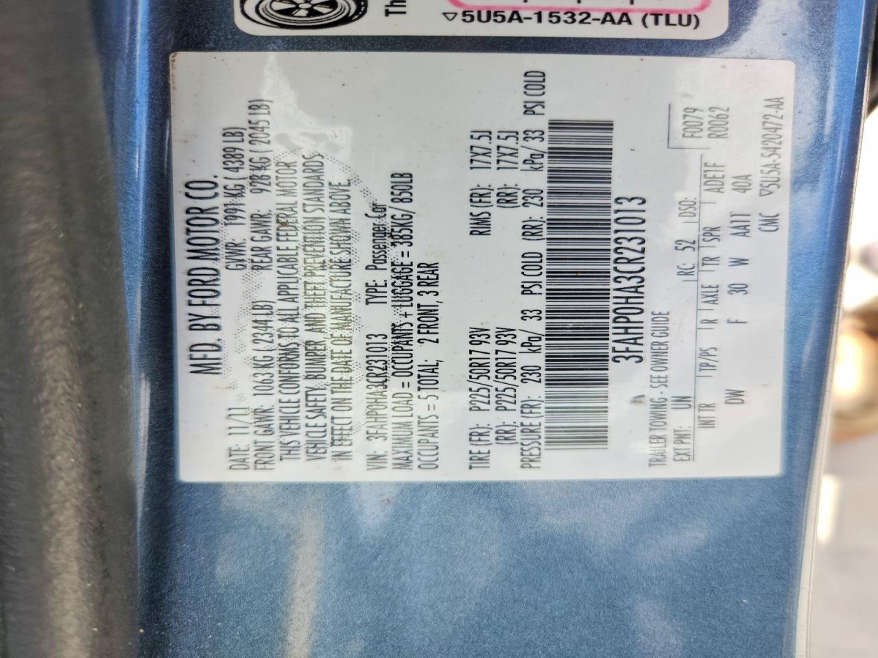 Ford Fusion Se