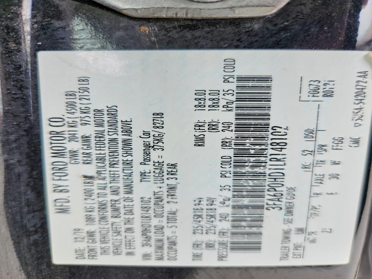 Ford Fusion Se
