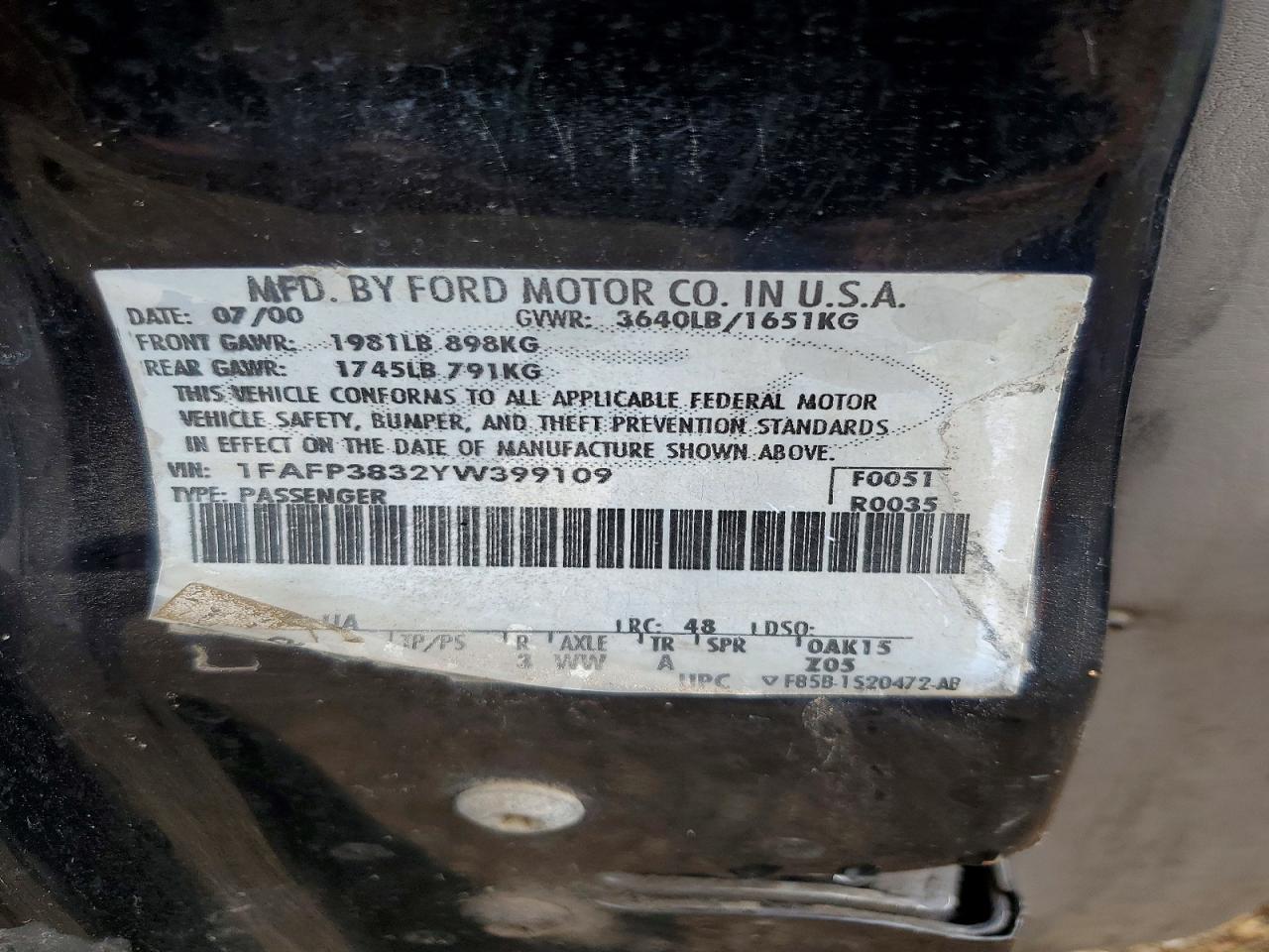 Ford Focus Zts