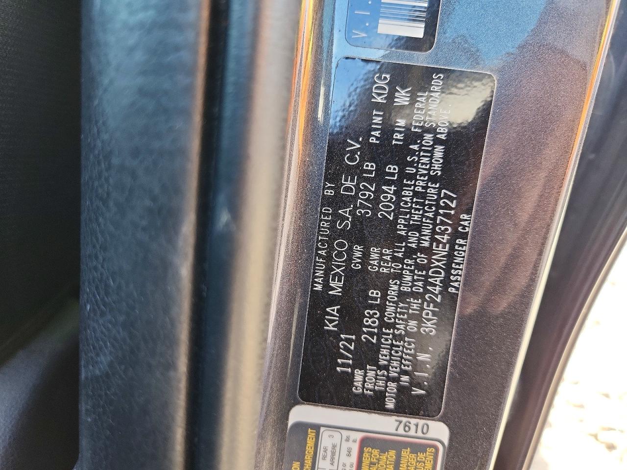 Kia Forte Lxs