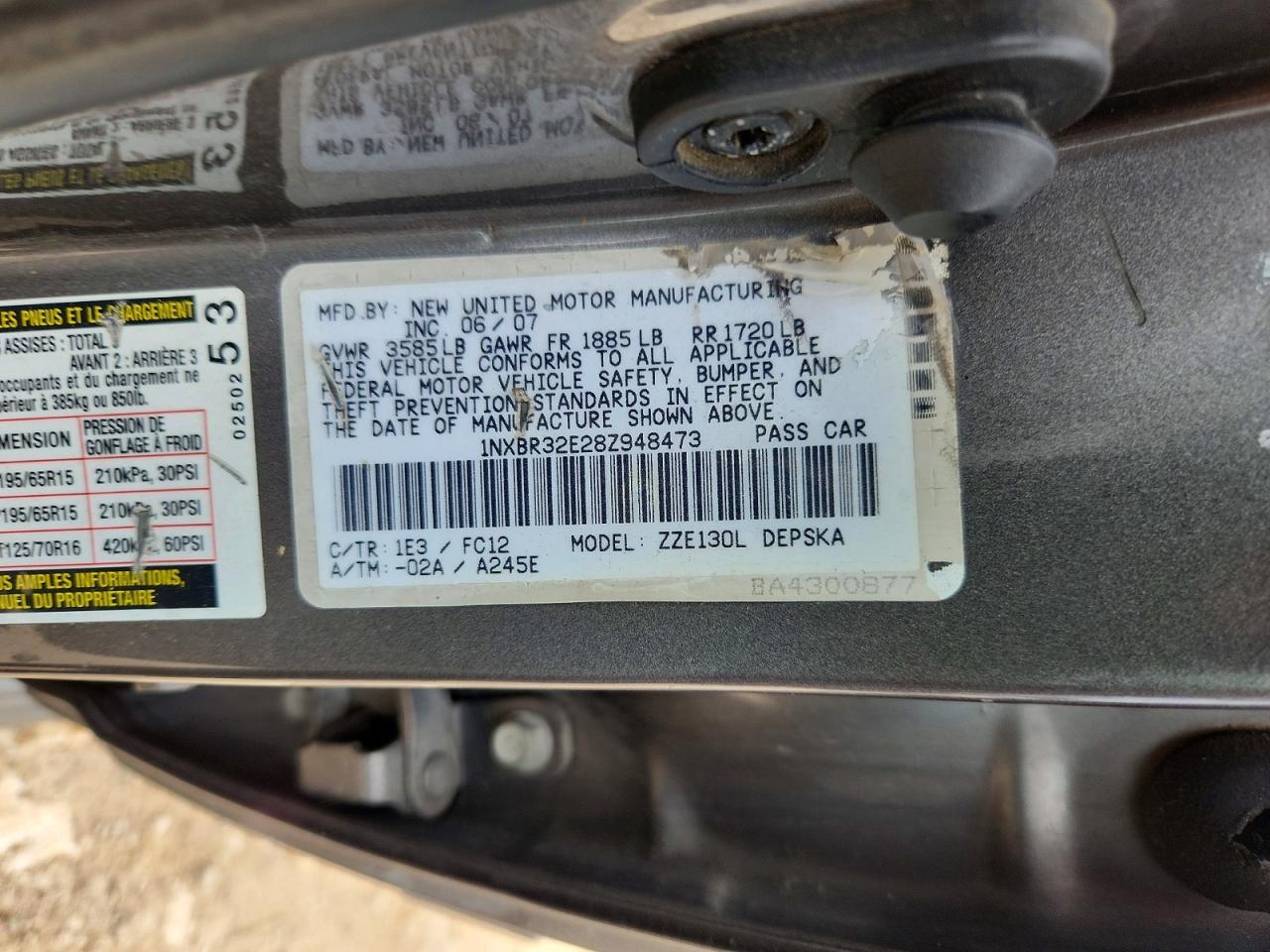 Toyota Corolla S