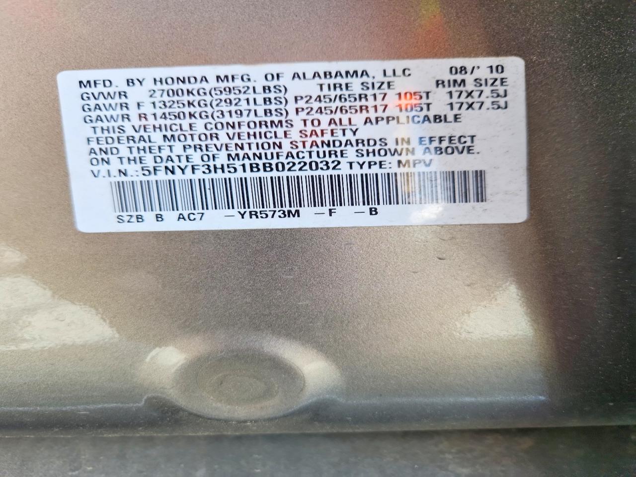 Honda Pilot Exl