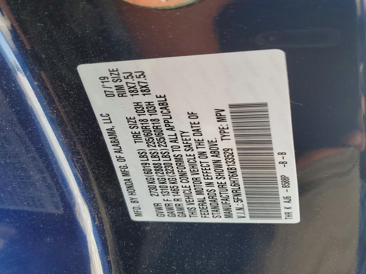 Honda Odyssey Exl