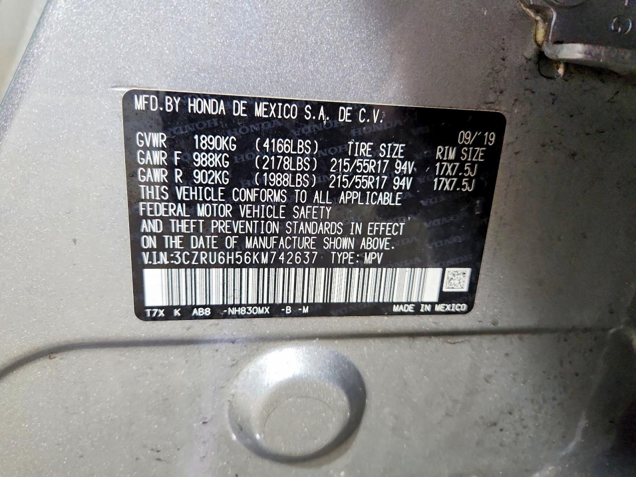 Honda HR-V Ex