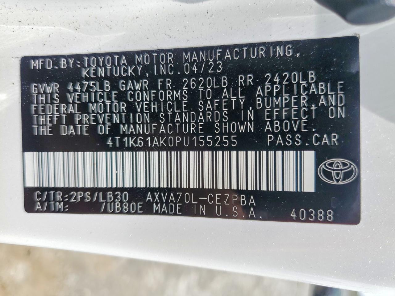 Toyota Camry Xse