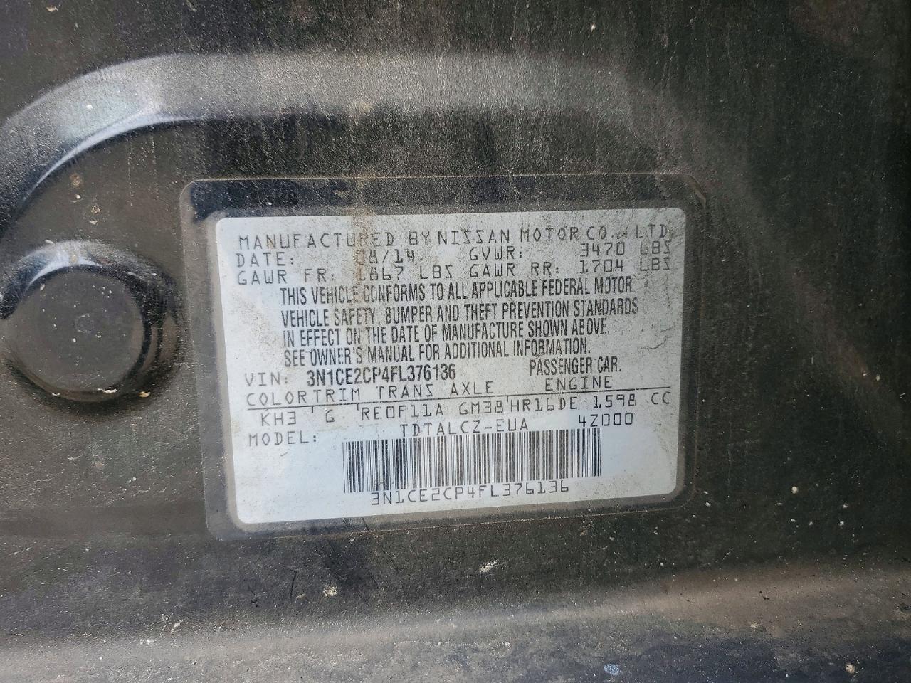 Nissan Versa S Plus
