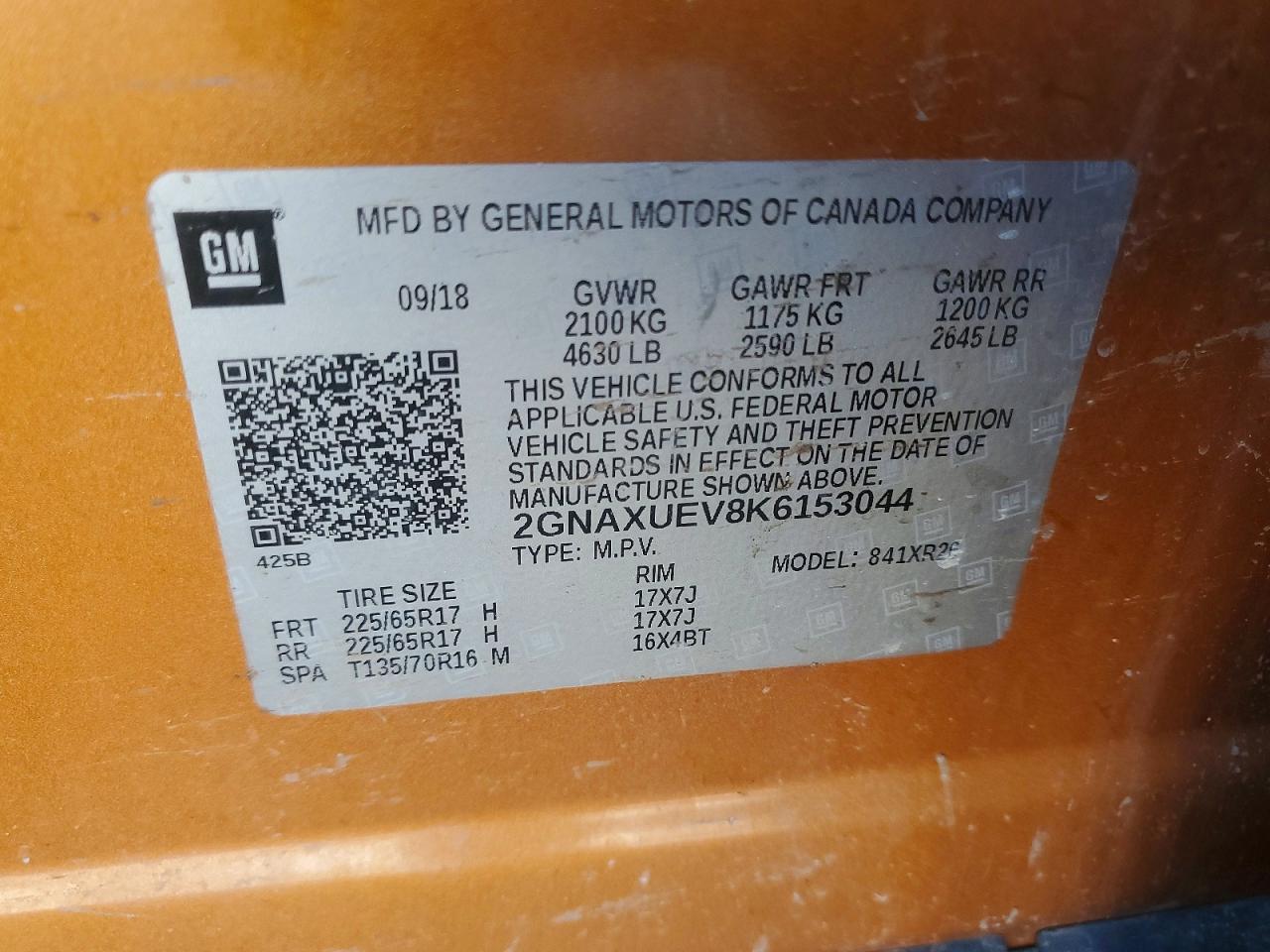 Chevrolet Equinox Lt