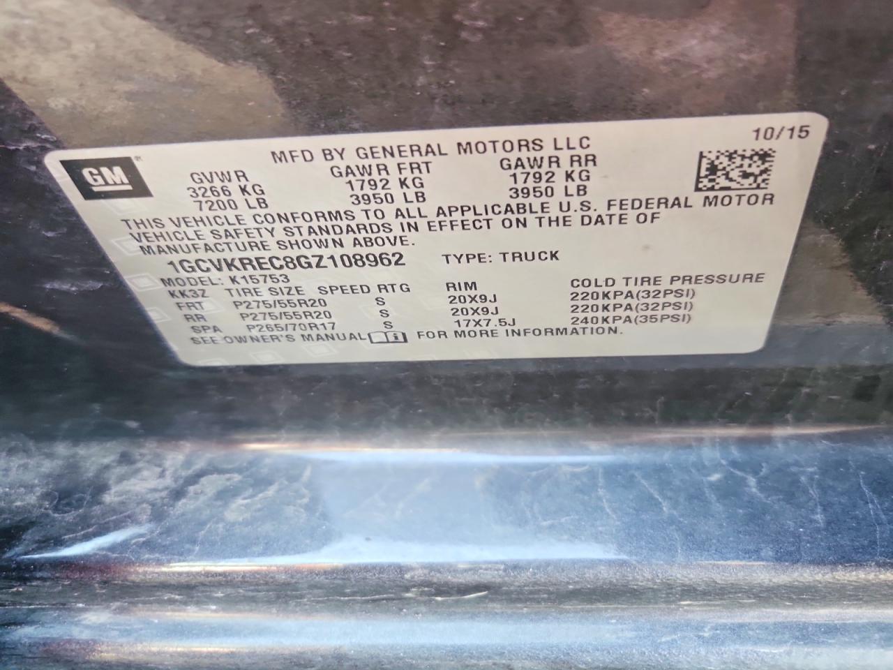 Chevrolet Silverado K1500 Lt