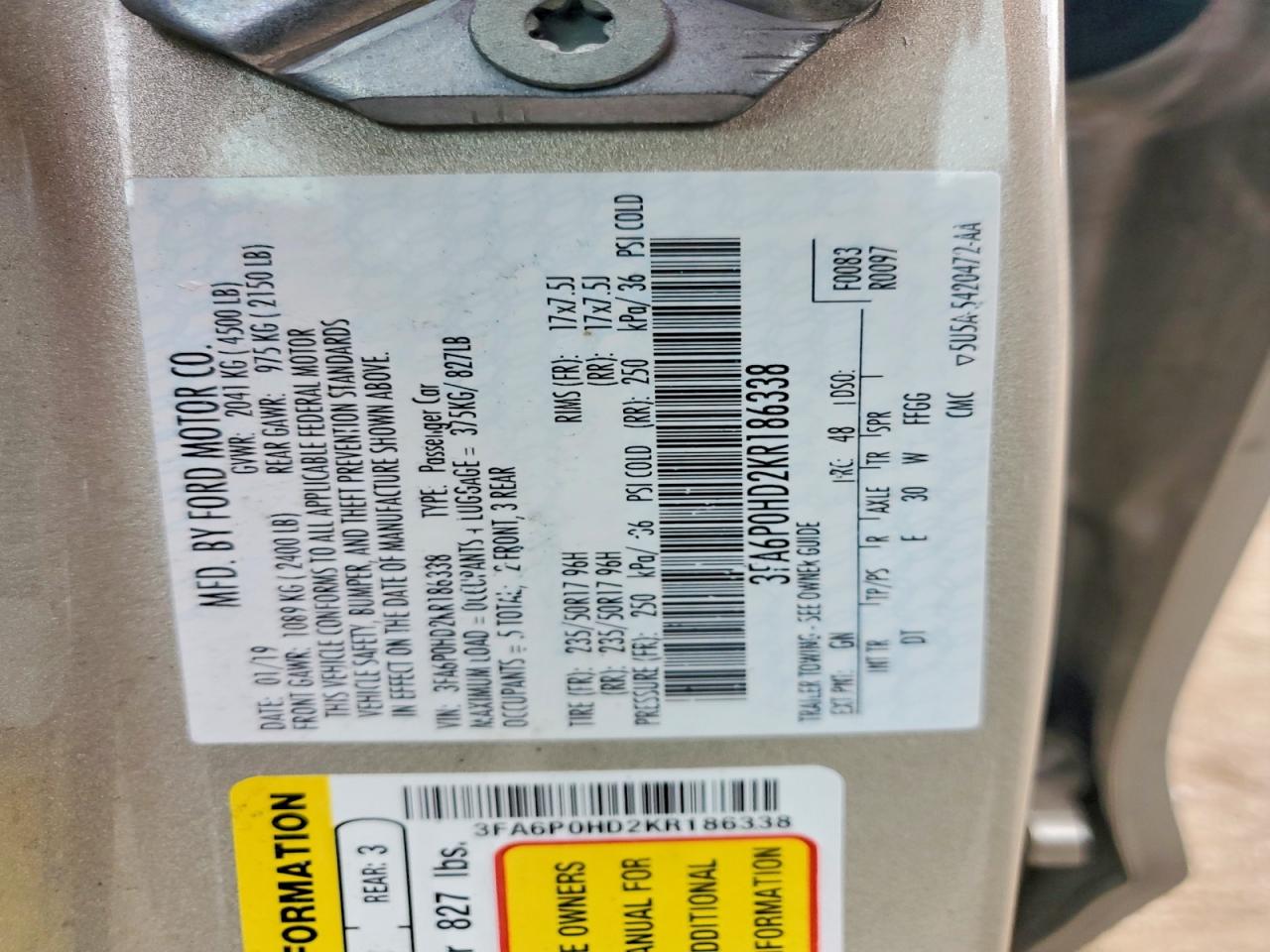 Ford Fusion Se