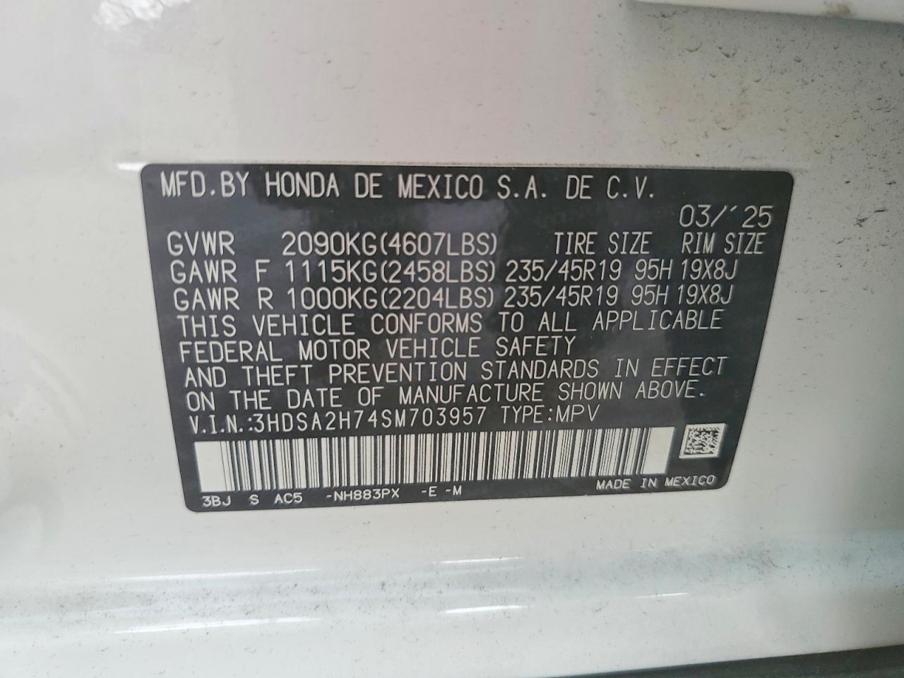 Acura Adx A-spec A-spec Advance