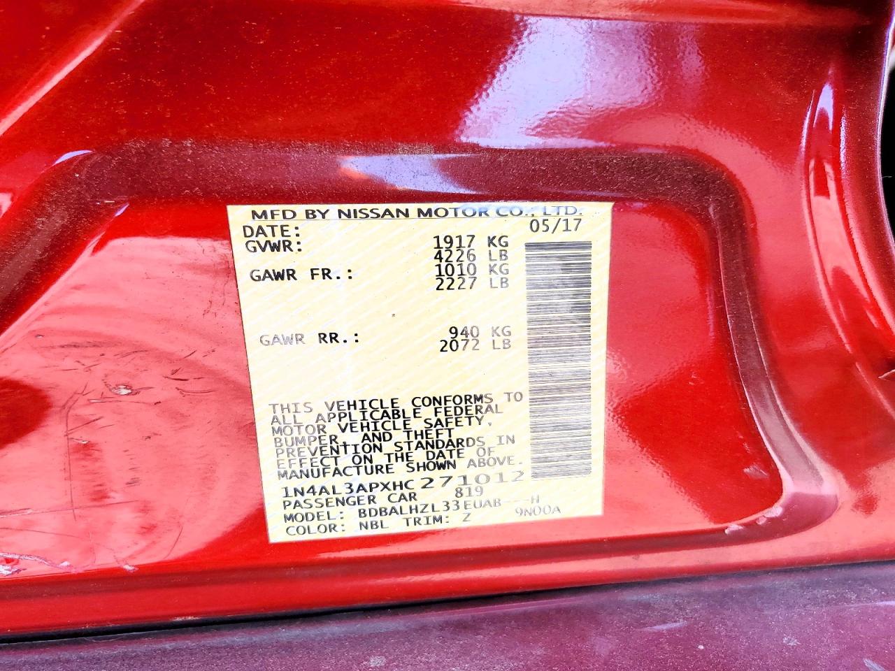 Nissan Altima 2.5 Sr